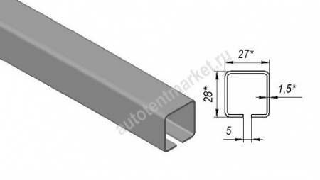 Профиль направляющий оцинкованный  27х28мм 6м