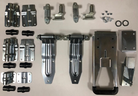 Замок с петлями для ворот d22 PUSH