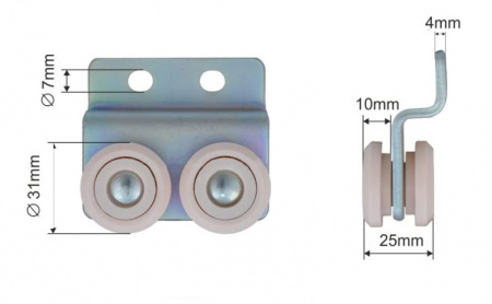 Ролик боковой шторы Schmitz Mega