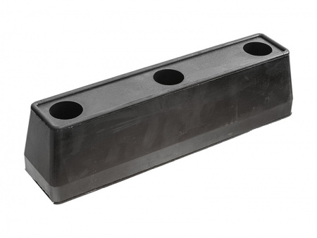 Отбойник резиновый с тремя отверстиями 300х70х85мм (1970)