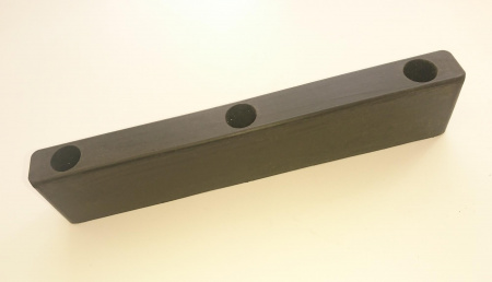 Отбойник резиновый 310х35х60мм с 3-мя отверстиями