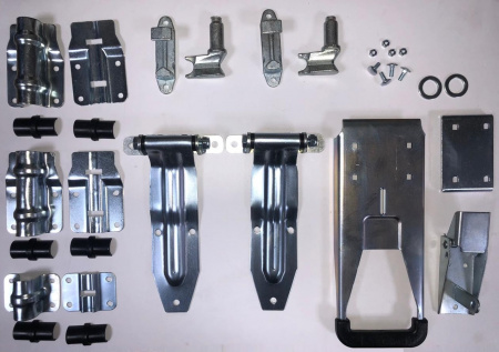 Замок с петлями для ворот d22 PUSH