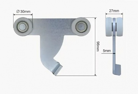 Ролик стойки с изгибом Schmitz